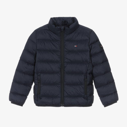 Tommy Hilfiger-Navy Blue Down Puffer Jacket | Childrensalon Outlet