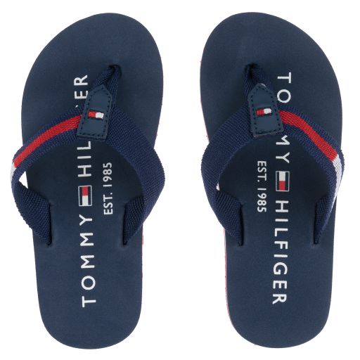 Tommy Hilfiger-Navyblaue Flip-Flops | Childrensalon Outlet