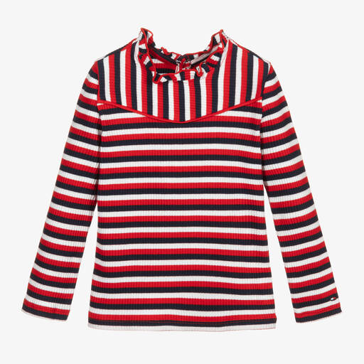 Tommy Hilfiger-Organic Cotton Striped Top | Childrensalon Outlet