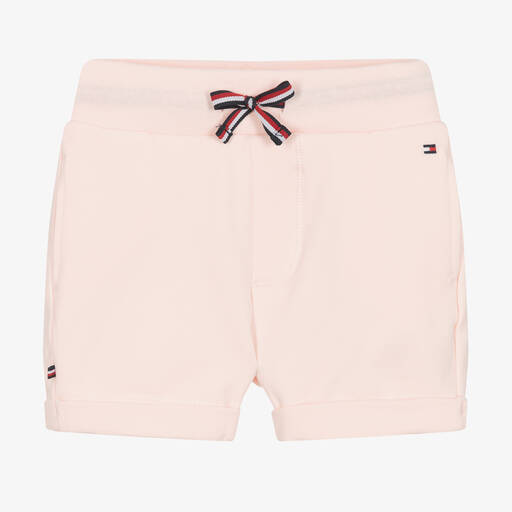 Tommy Hilfiger-Розовые шорты из хлопкового джерси | Childrensalon Outlet