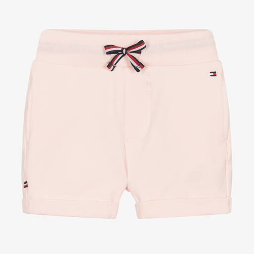 Tommy Hilfiger-Rosa Baby-Shorts aus Baumwolljersey | Childrensalon Outlet