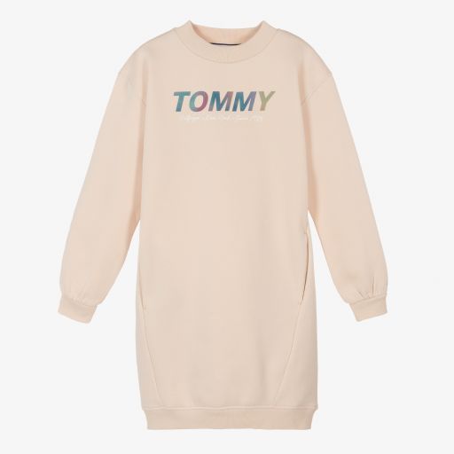 Tommy Hilfiger-Teen Beige Sweatshirt Dress | Childrensalon Outlet