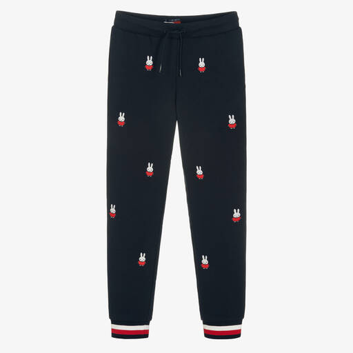 Tommy Hilfiger-Teen Blue Cotton Miffy Joggers | Childrensalon Outlet