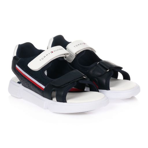 Tommy Hilfiger-Blaue Teen Riemchensandalen | Childrensalon Outlet