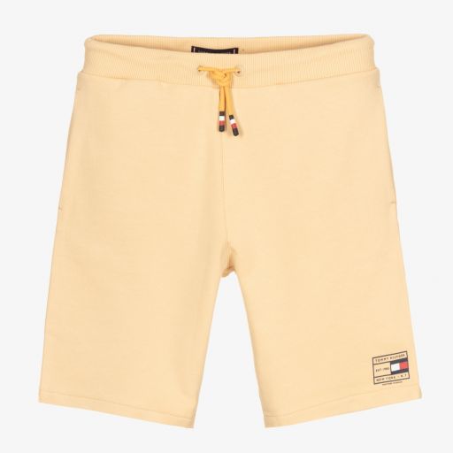 Tommy Hilfiger-Teen Boys Beige Jersey Shorts | Childrensalon Outlet