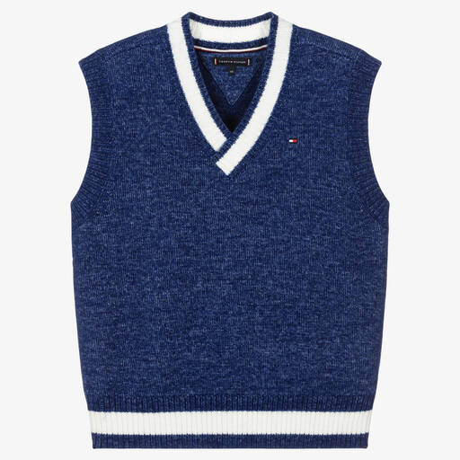 Tommy Hilfiger-Синяя спортивная трикотажная майка | Childrensalon Outlet