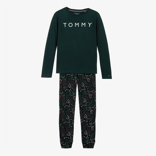 Tommy Hilfiger-Teen Boys Organic Logo Pyjamas | Childrensalon Outlet