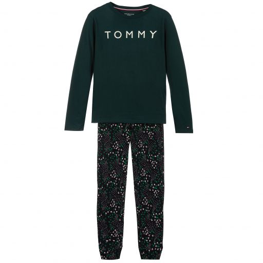 Tommy Hilfiger-Teen Boys Organic Logo Pyjamas | Childrensalon Outlet