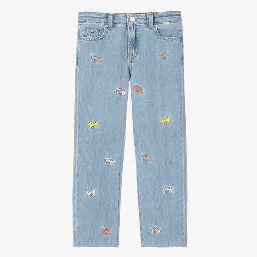 Tommy Hilfiger-Blaue Teen Denim-Jeans für Mädchen | Childrensalon Outlet