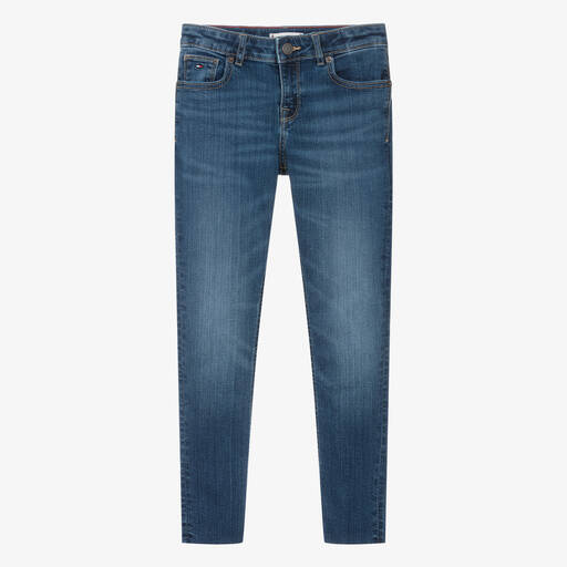 Tommy Hilfiger-Teen Girls Blue Denim Skinny Fit Nora Jeans | Childrensalon Outlet
