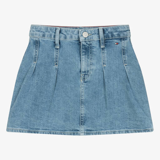 Tommy Hilfiger-Teen Girls Blue Denim Skirt | Childrensalon Outlet