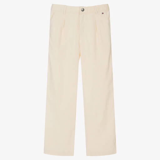 Tommy Hilfiger-Кремовые вельветовые джинсы | Childrensalon Outlet