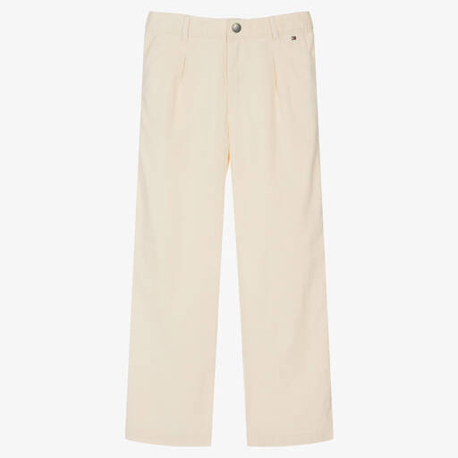 Tommy Hilfiger-Teen Girls Ivory Corduroy Jeans | Childrensalon Outlet