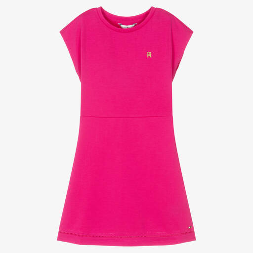 Tommy Hilfiger-Розовое трикотажное платье | Childrensalon Outlet
