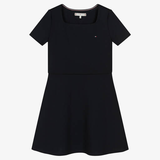 Tommy Hilfiger-Синее платье из джерси | Childrensalon Outlet