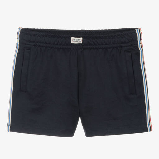 Tommy Hilfiger-شورت مخطط في الجانب لون كحلي للمراهقات | Childrensalon Outlet