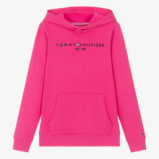 Tommy Hilfiger-Розовая худи из хлопкового джерси | Childrensalon Outlet