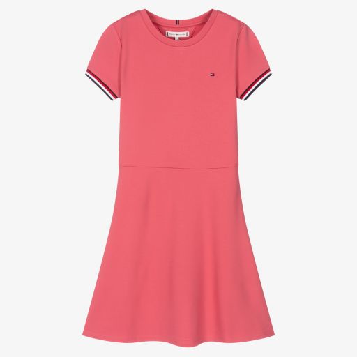 Tommy Hilfiger-Teen Girls Pink Skater Dress | Childrensalon Outlet
