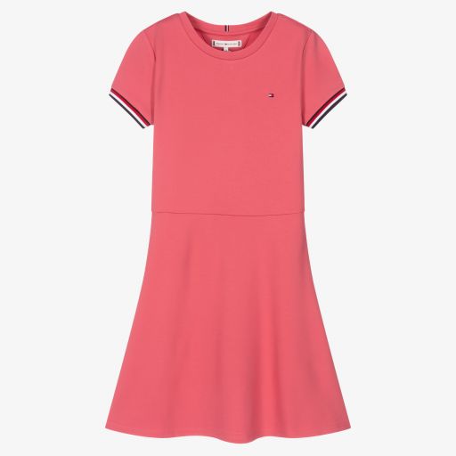 Tommy Hilfiger-Rosa Teen Skaterkleid für Mädchen | Childrensalon Outlet