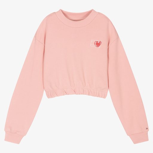 Tommy Hilfiger-Teen Girls Pink Sweatshirt | Childrensalon Outlet