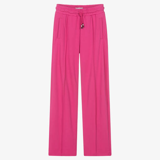 Tommy Hilfiger-Широкие розовые джоггеры с акцентным швом | Childrensalon Outlet