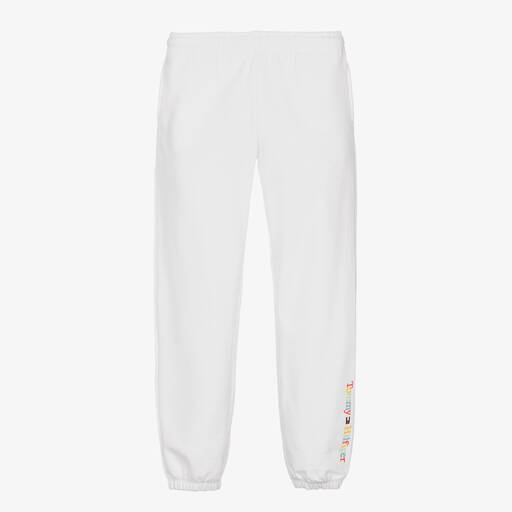 Tommy Hilfiger-Teen Girls White Cotton Joggers | Childrensalon Outlet