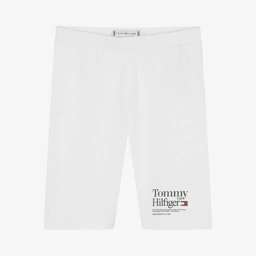 Tommy Hilfiger-Weiße Teen Baumwollshorts | Childrensalon Outlet