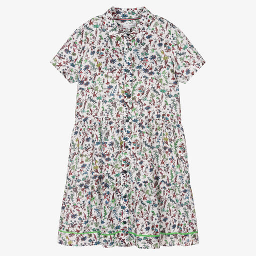 Tommy Hilfiger-Teen Girls White Floral Dress | Childrensalon Outlet