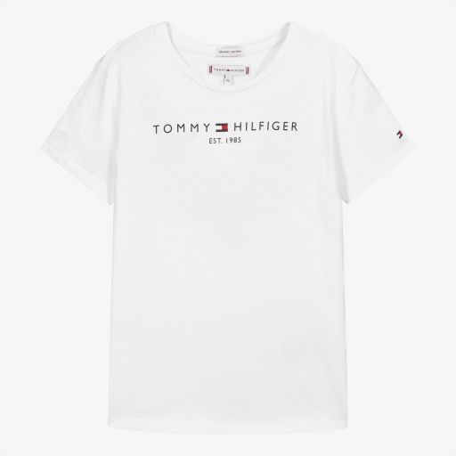 Tommy Hilfiger-Белая футболка для подростков | Childrensalon Outlet