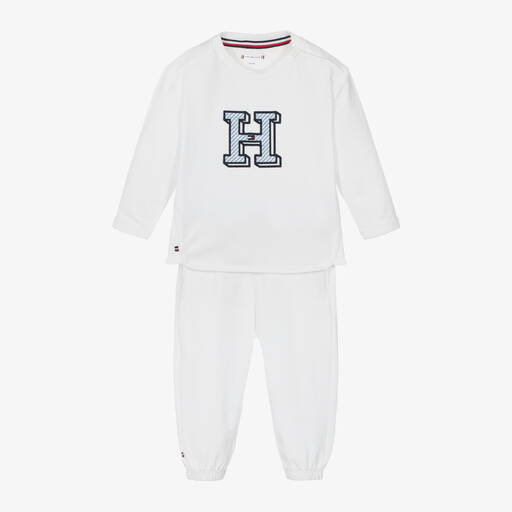 Tommy Hilfiger-Белый топ и штанишки из хлопка для малышей | Childrensalon Outlet