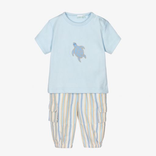 Turquaz-Baby Boys Blue Trouser Set | Childrensalon Outlet