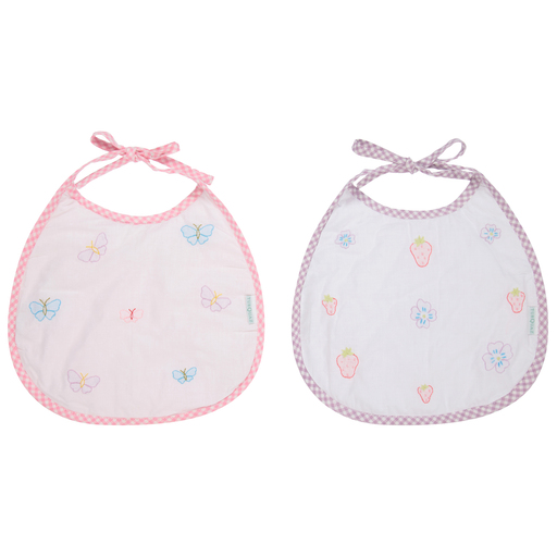 Turquaz-Embroidered Bibs (Pack of 2) | Childrensalon Outlet