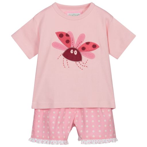 Turquaz-Girls Pink Short Pyjamas | Childrensalon Outlet