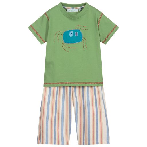 Turquaz-Green & Blue Spider Pyjamas | Childrensalon Outlet