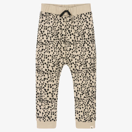 Turtledove London-Beige Organic Cotton Joggers | Childrensalon Outlet