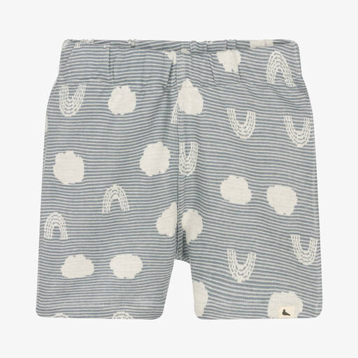 Turtledove London-Boys Blue Organic Cotton Shorts | Childrensalon Outlet