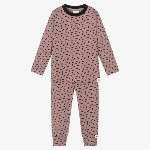 Turtledove London-Girls Pink Organic Cotton Trousers Set | Childrensalon Outlet