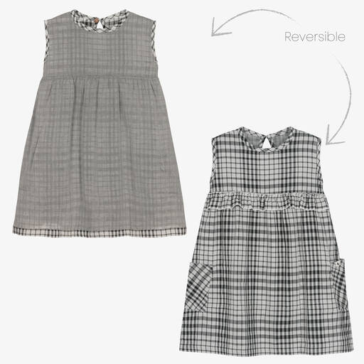 Turtledove London-Girls Reversible Cotton Dress | Childrensalon Outlet