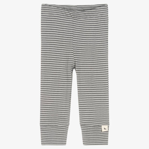 Turtledove London-Grey Organic Cotton Leggings | Childrensalon Outlet