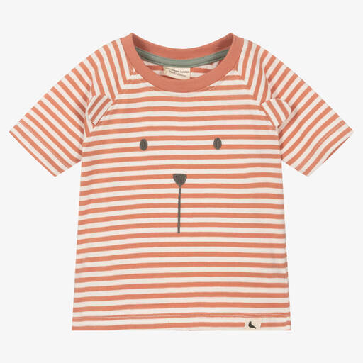 Turtledove London-Red Organic Cotton T-Shirt | Childrensalon Outlet
