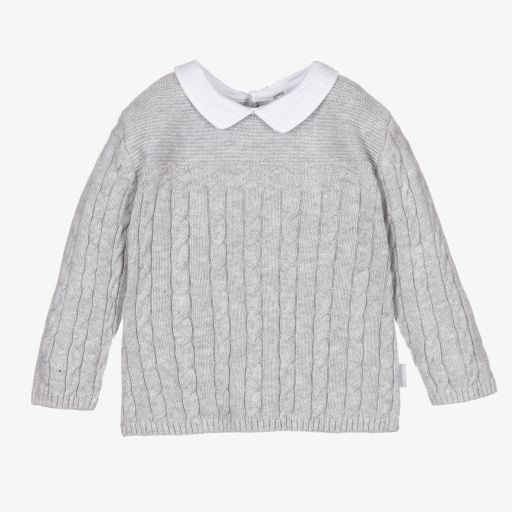 Tutto Piccolo-Baby Boys Grey Sweater | Childrensalon Outlet