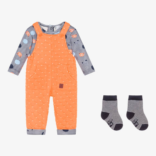 Tutto Piccolo-Baby Dungarees & Socks Set | Childrensalon Outlet