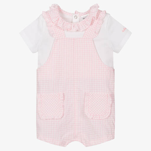 Tutto Piccolo-Rosa Vichykaro-Spieler für Babys | Childrensalon Outlet