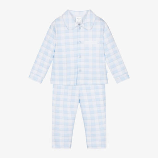 Tutto Piccolo-Boys Checked Cotton Nightwear | Childrensalon Outlet