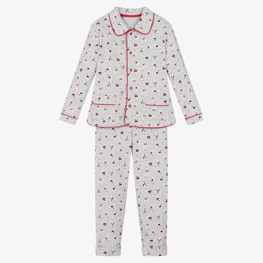 Tutto Piccolo-Boys Grey Cotton Pyjamas | Childrensalon Outlet