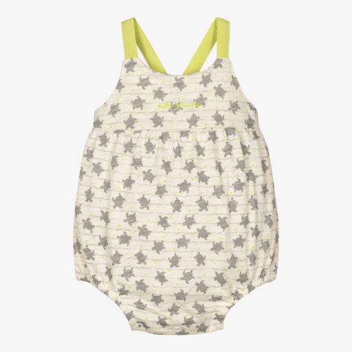 Tutto Piccolo-Boys Ivory Cotton Shortie  | Childrensalon Outlet