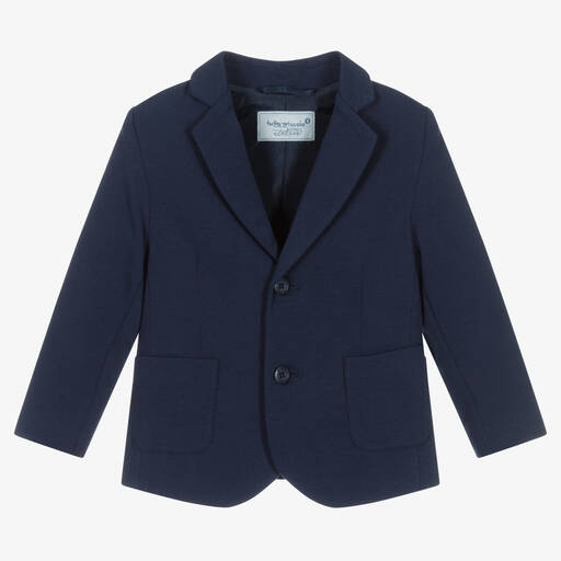 Tutto Piccolo-Navyblauer Jersey-Blazer für Jungen | Childrensalon Outlet