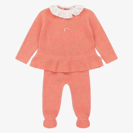 Tutto Piccolo-Girls 2 Piece Knitted Babygrow | Childrensalon Outlet