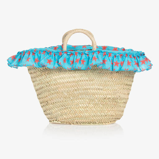 Tutto Piccolo-Girls Beige Straw Bag (54cm) | Childrensalon Outlet