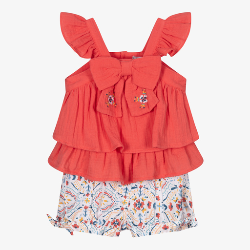 Tutto Piccolo-Топ и шорты из хлопка для девочек | Childrensalon Outlet